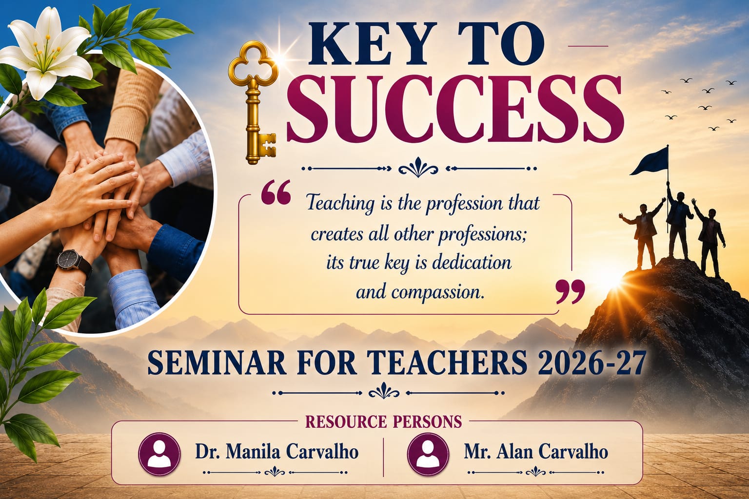 Teacher's Workshop 2026–27: "Key to Success"